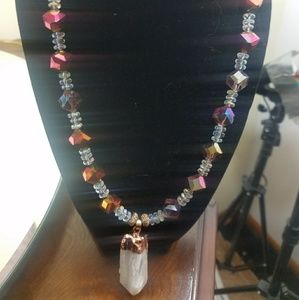 Crystal Necklace with earrings
